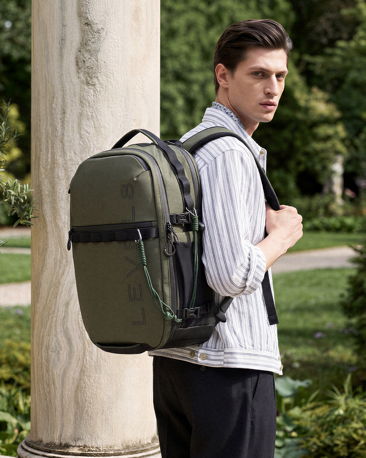 best laptop backpacks for business travel MATEIN Backpack, 15.6 Inch College School Computer Bag, Grey Made of Full Grain Leather with YKK Zipper Best Business Backpacks for Work