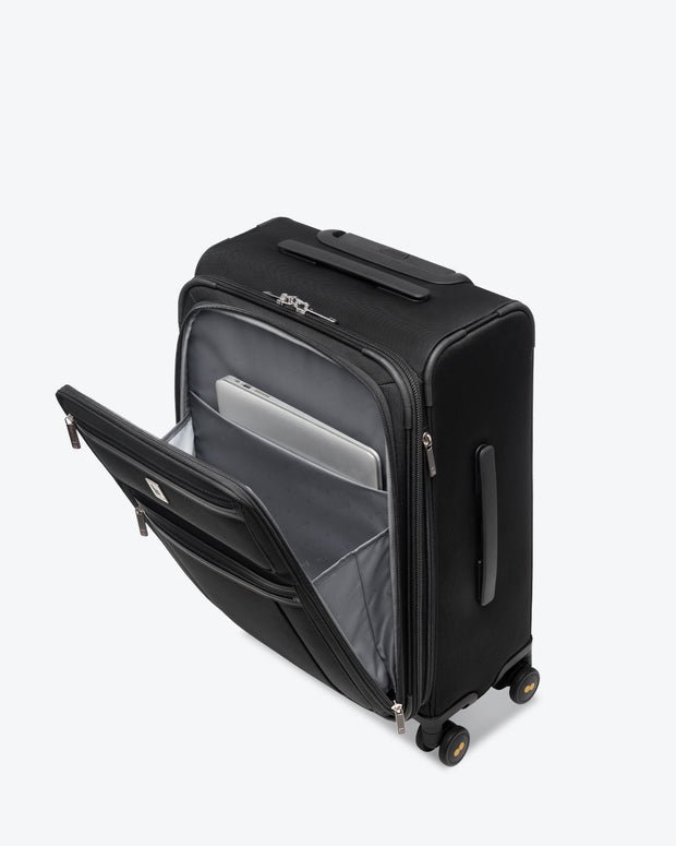 stride expandable carry on - Front zippered laptop pockets 