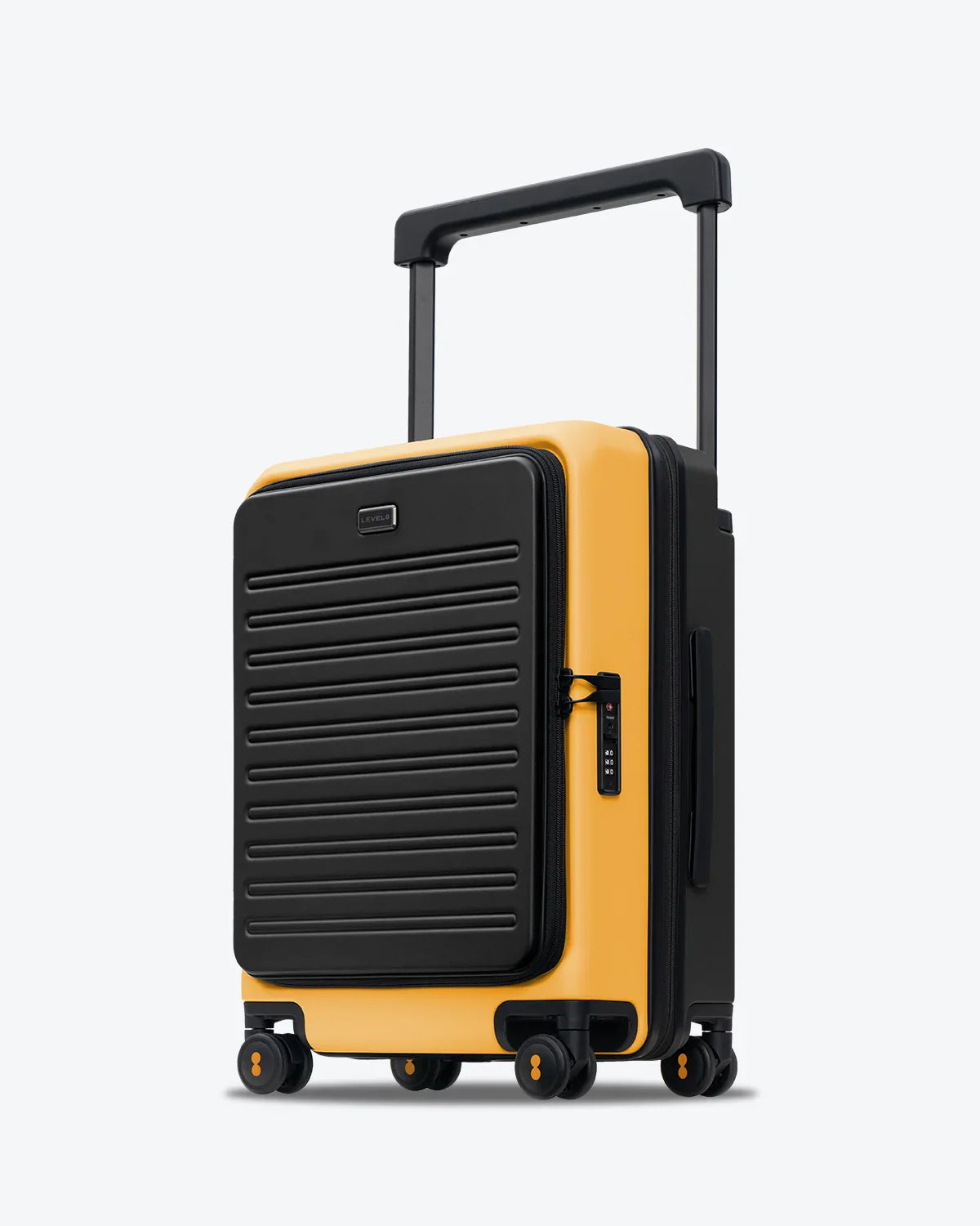 Yellow carry-on suitcase for packing camping essentials