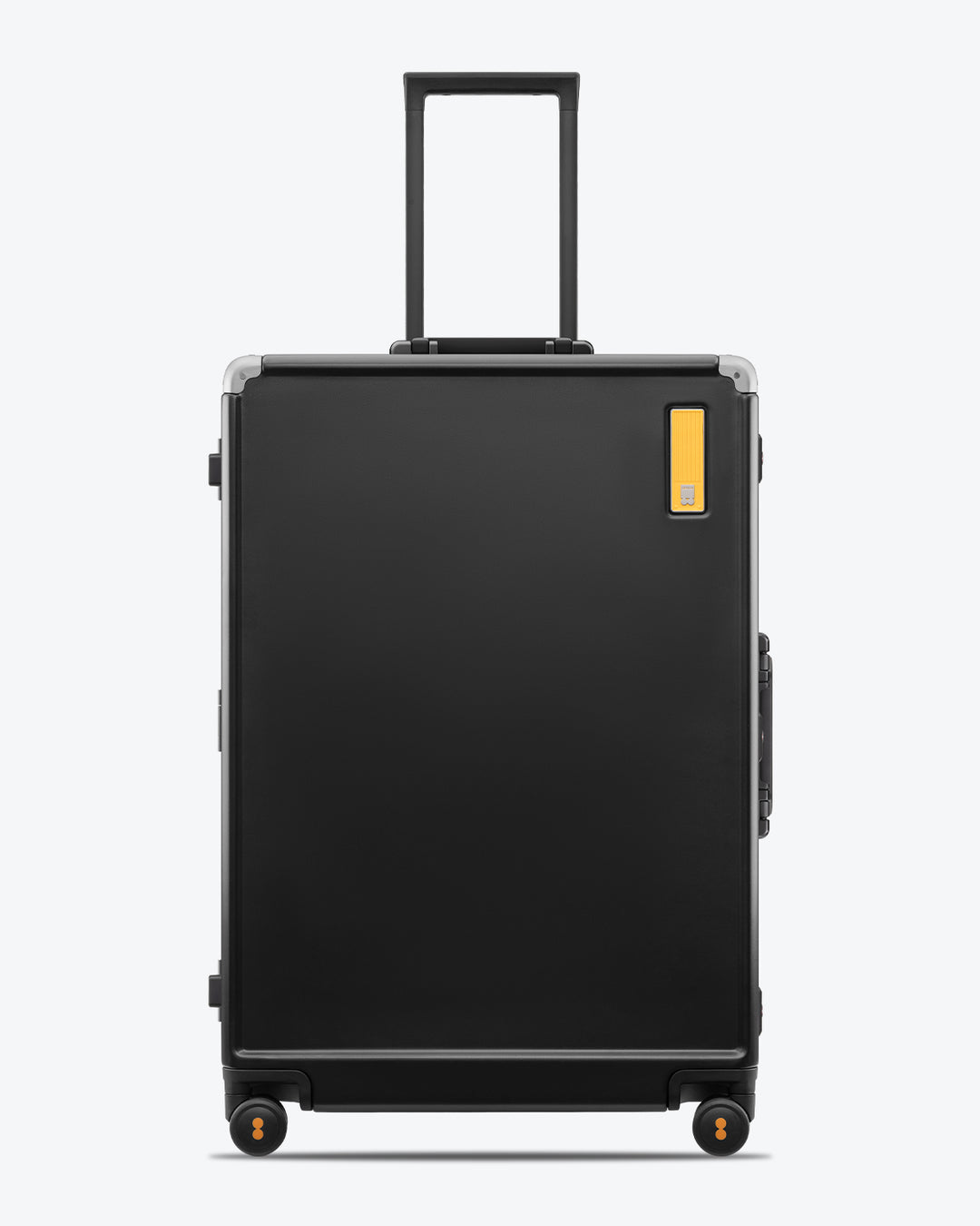 Hegent Checked 28" Black suitcase upright front view