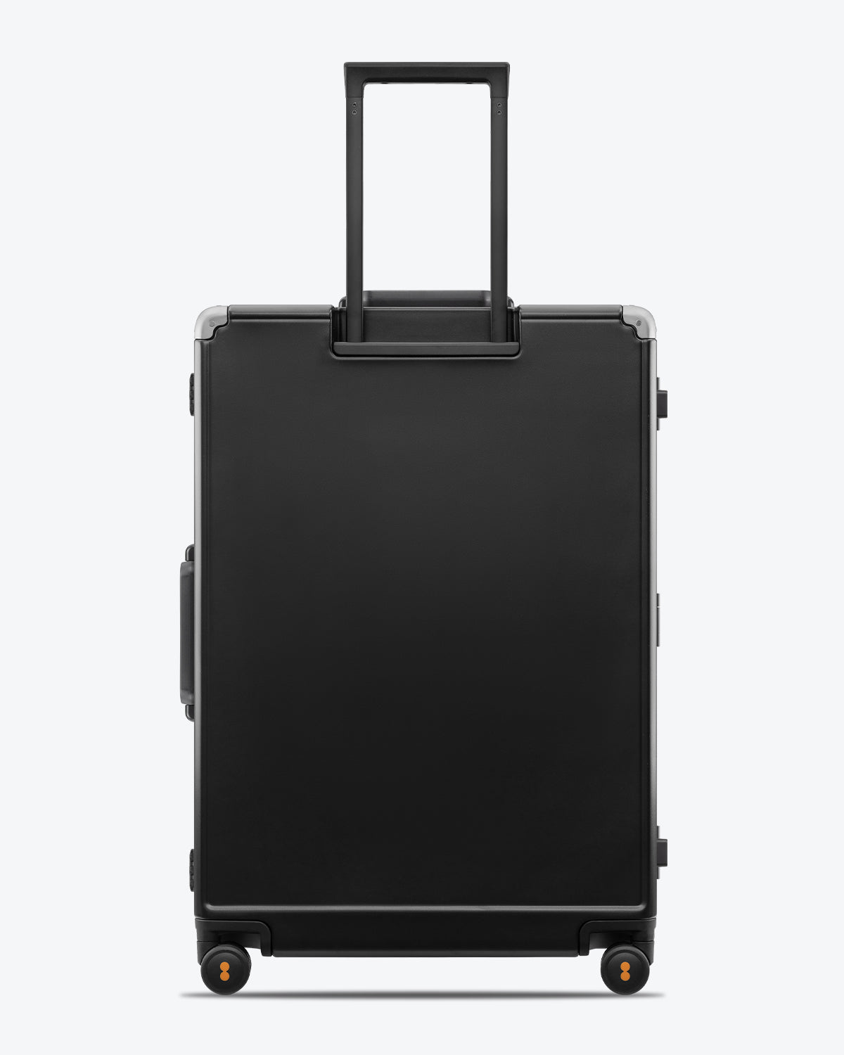 Hegent Checked 28" black suitcase back view