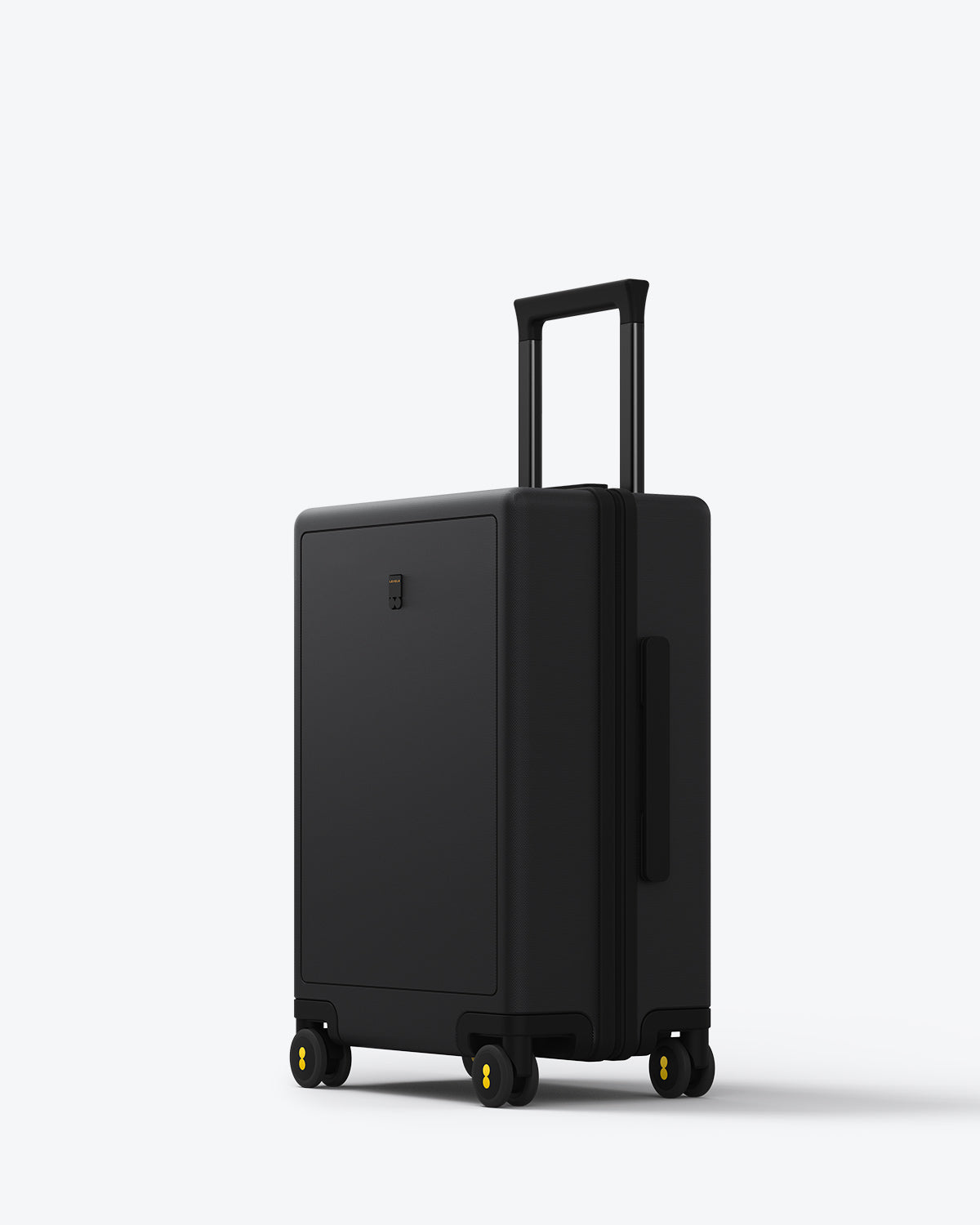 Luminous Textured Carry-On 20'' Black-Three-quarter View