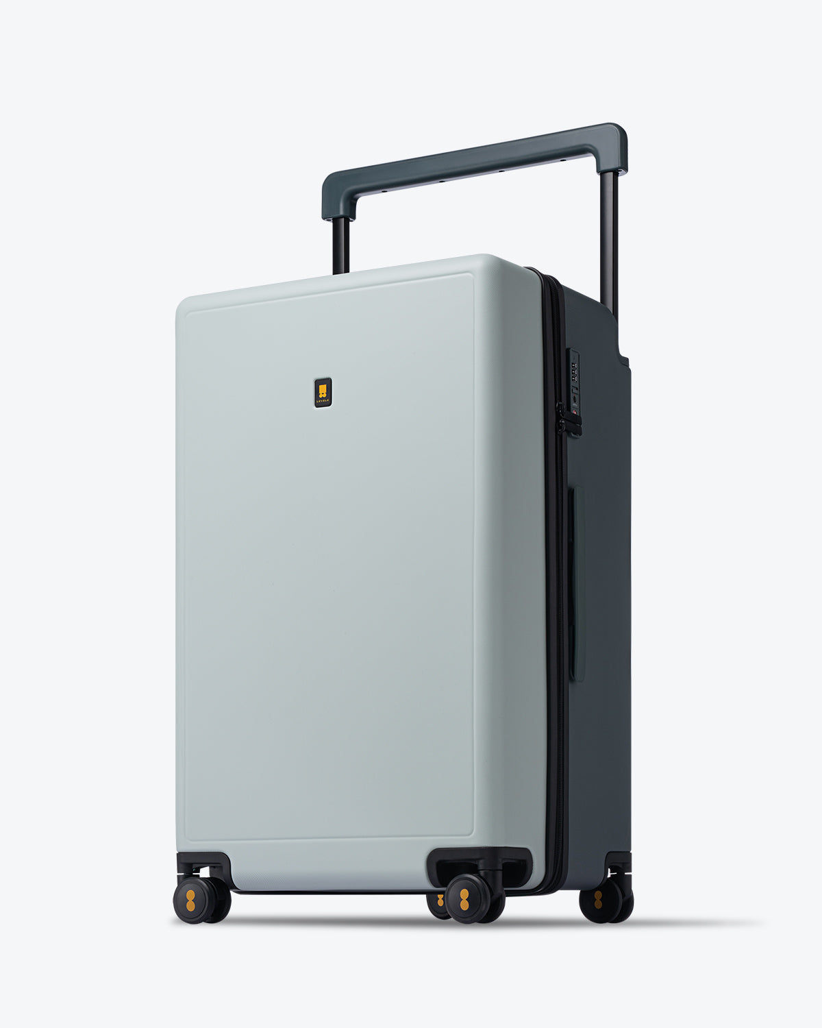 Voyageur Checked 26'' Celadon_LIMITED suitcase upright front view
