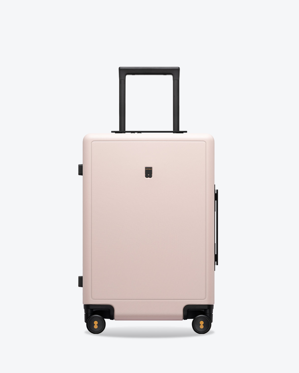 Luminous Textured Carry-On 20'' Pink-Front View 