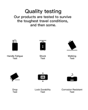 carry on luggage quality testing