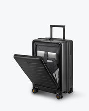black luggage pocket for laptop