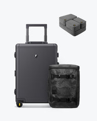 Jungle Backpack And Aluminum Luggage (20'') Set