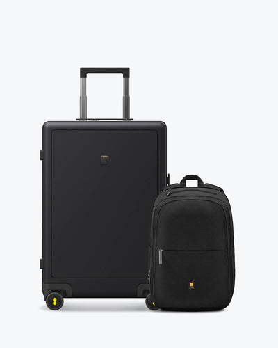 Atlas Pro Backpack and Textured Luggage Set