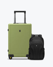 Atlas Laptop Backpack and Textured Luggage Set