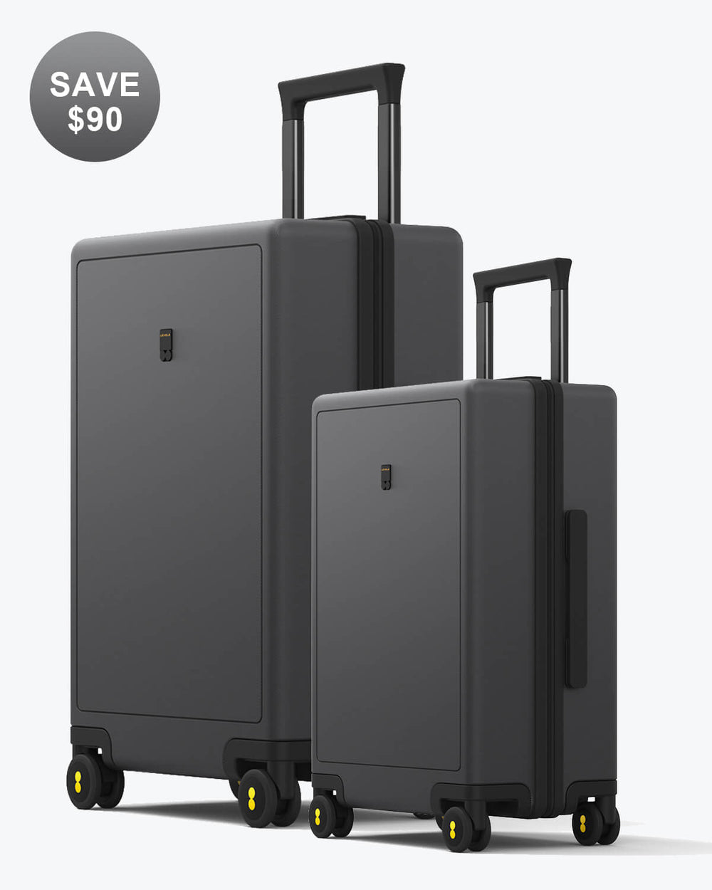 Luminous Textured Luggage Set 20'' & 24''