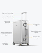 Aluminum Luggage Features