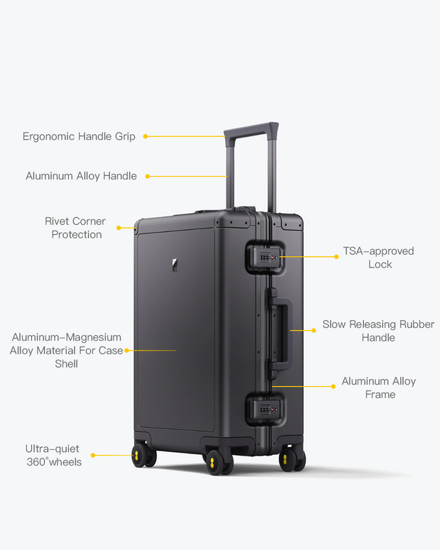 Aluminum Luggage Features