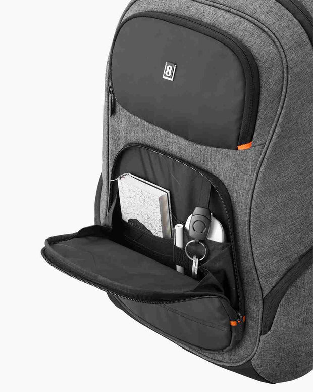 backpack with usb charge and multi pockets