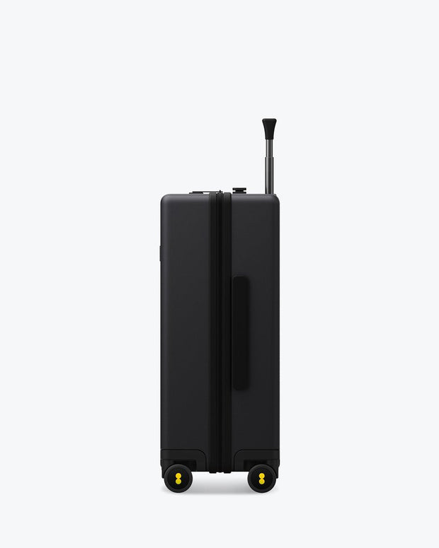 black carry on luggage with tsa lock